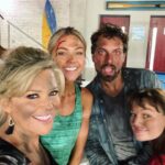 Emily Symons Instagram – Still smiling after the sad demise of La Cucaracha 🎶🌮🧯so much fun with @fro01 @jrreyne @courtney_ally 💗💙💗