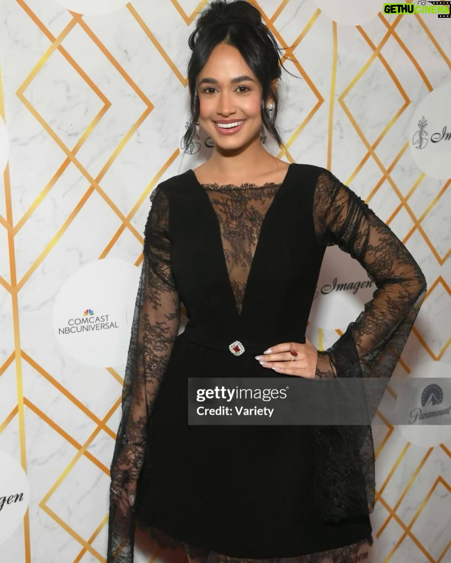 Emily Tosta Instagram - nominated amongst women that i truly admire. thank you so much @imagenfound and my @fxnetworks & @mayansfx family🤍 it was a magical night hair & makeup: @barbarapferrer dress: @temraza jewelry: @emilia.tosta stylist: @regardstylehouse @dimitryl