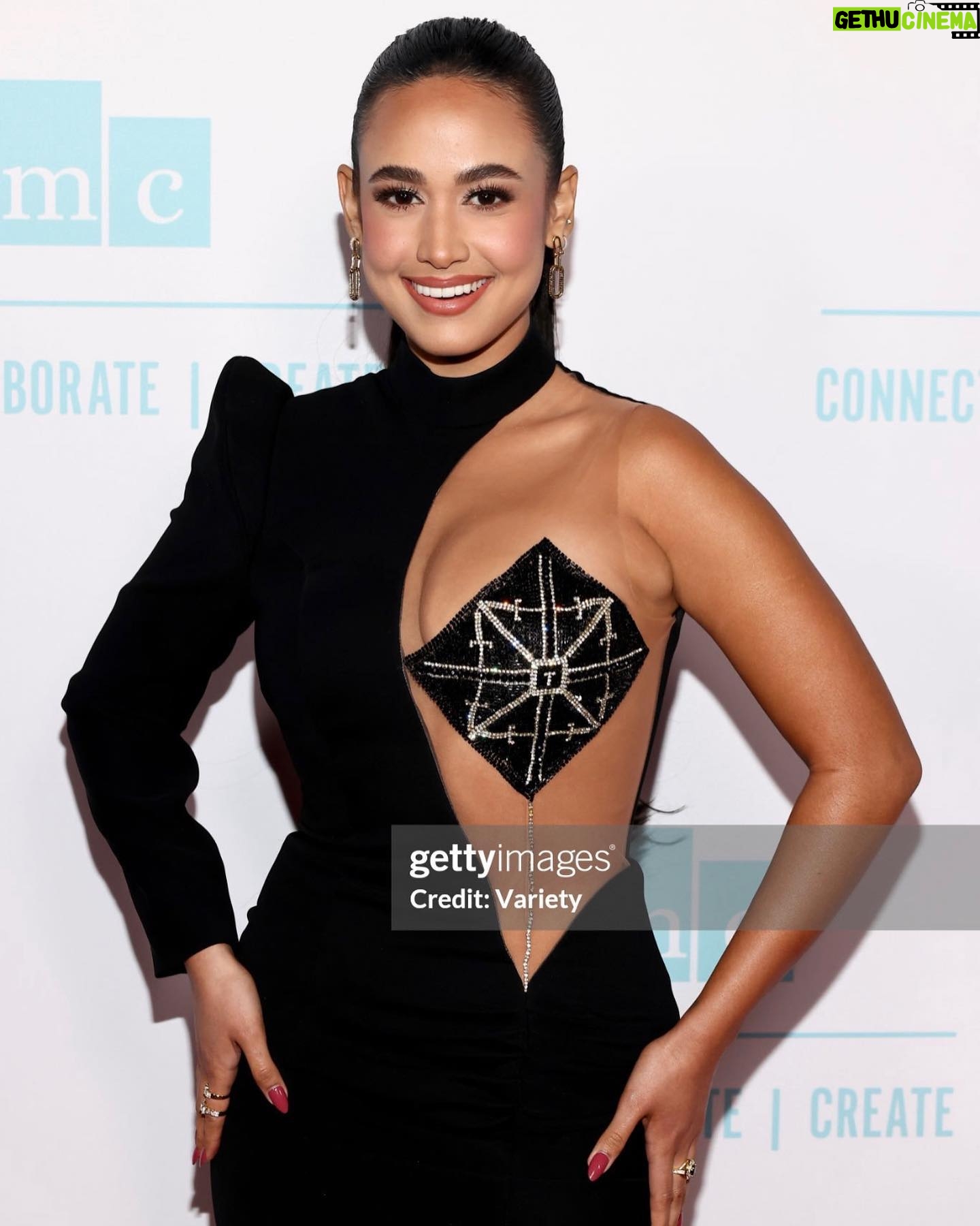 Emily Tosta Instagram - what a beautiful night at the NHMC Impact Awards Gala celebrating the incredible contributions of our latin community🤍 thank you so much @b.v.castillo and @nhmc_org for spotlighting the importance of accurate, fair & positive representation in media! dress by: @temraza glam & hair by: @barbarapferrer styled by: @regardstylehouse @dimitryl special thanks to: @emilia.tosta & @kdproductionsoficial