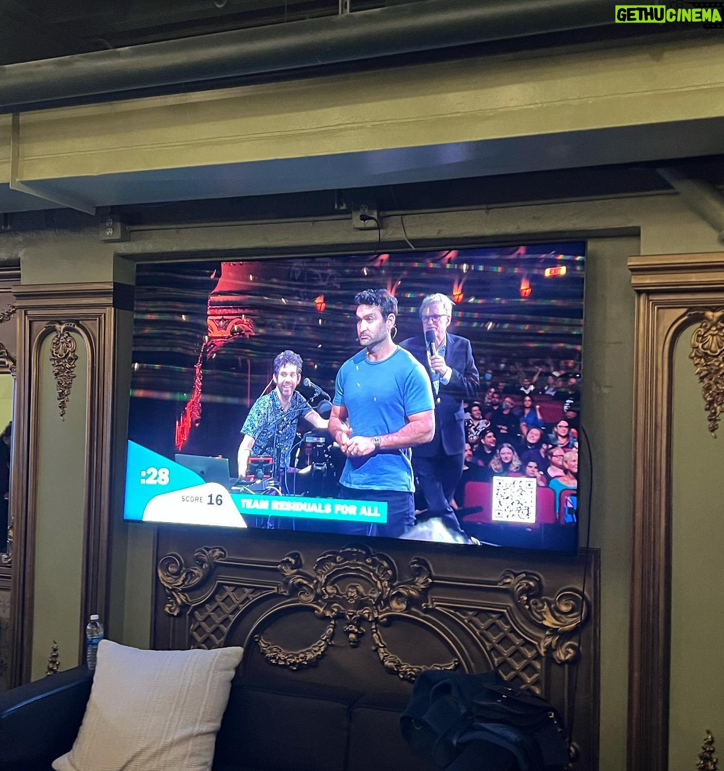 Emily V. Gordon Instagram - The Give Back-ular Spectacular was so fun! 1) Kumail playing a game onstage 2) fake dad Ray Romano doing standup 3) Monet Xchange singing opera You can still donate at @tusctogether or tusctogether.com/spectacular
