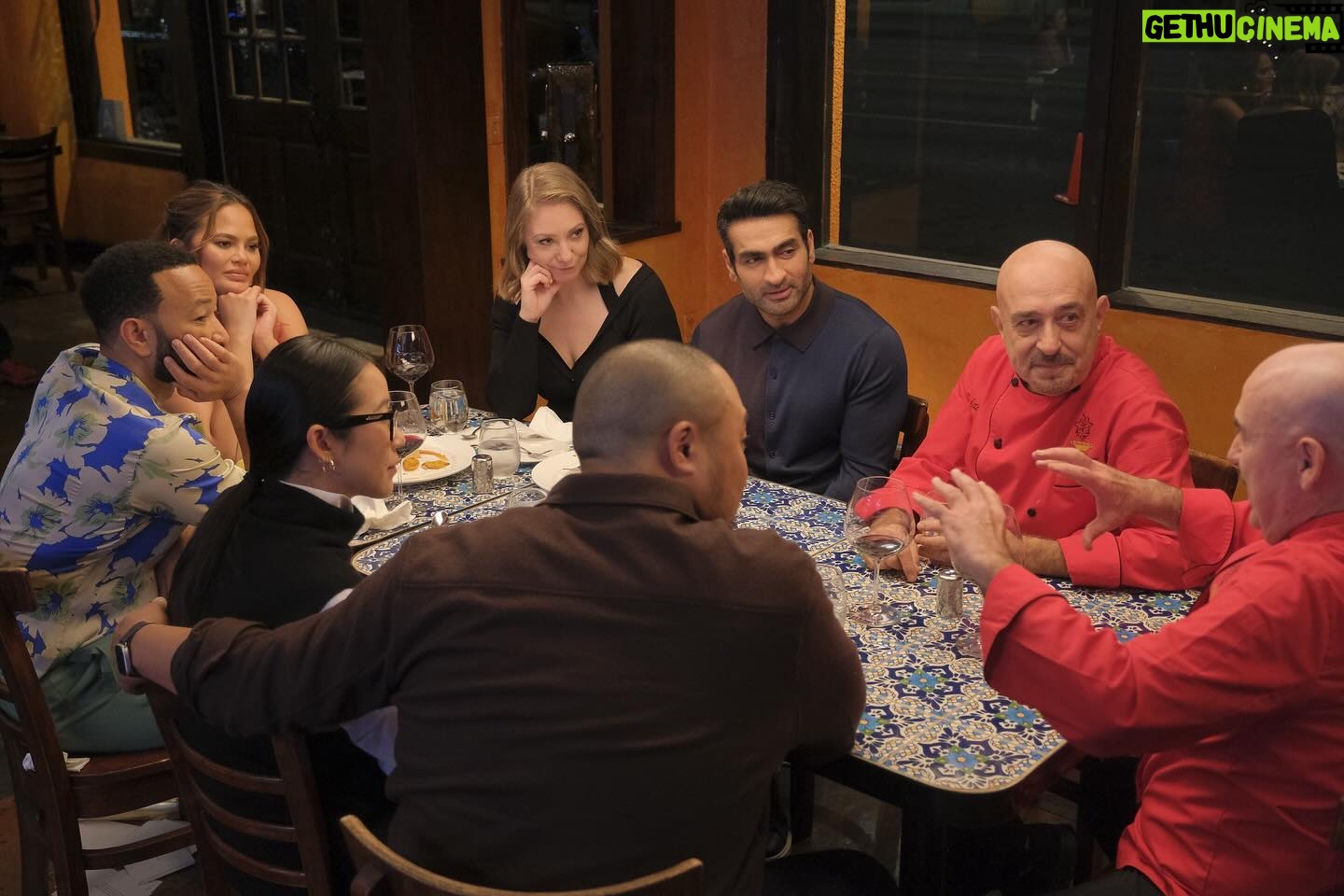 Emily V. Gordon Instagram - Had the delight of 1) eating at @casitamex 2) having a triple date with David & Grace, John & Chrissy, and Kumail, and 3) being on #chrissyanddavedineout! And amazingly, I got to accomplish all these things at once. It’s on @hulu today! And if you're in SoCal, GO EAT AT LA CASITA MEXICANA. It's worth it.