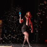 Emily V. Gordon Instagram - “I want the boys to come onstage to something magical, like bubbles.” “Yes, but how?” “Don’t worry, @mikerosenstein and I have got you.” Pics by the incomparable @tylerossity, our former photographer who has so much new fancy equipment and is still just as cool as ever.