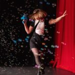 Emily V. Gordon Instagram - “I want the boys to come onstage to something magical, like bubbles.” “Yes, but how?” “Don’t worry, @mikerosenstein and I have got you.” Pics by the incomparable @tylerossity, our former photographer who has so much new fancy equipment and is still just as cool as ever.