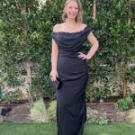 Emily V. Gordon Instagram - Absolutely magical night that I am paying for today. Stylist: @garrett__ives Hair: @stevenmasonlife Makeup: @kristeeliu Vintage dress and jewels from @paumelosangeles