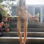 Emily Wickersham Instagram - The story of me and a @shopdoen bikini Girl in bathing suit: sits, stands, looks, stands, dances, twirls, sits, ties, rests, pretends to be done with a big day of surfing tiny waves, etc. The end.