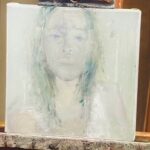 Emily Wickersham Instagram - Me painted by the very talented @parmendaushvili