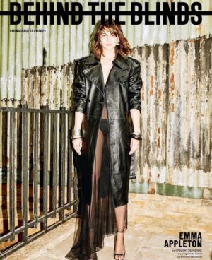 Emma Appleton Instagram - Second @behindtheblinds cover of the year and once again head to toe in @ysl by the master @anthonyvaccarello 

Thank you thank you 
Photography - @gregoryderkenne 
Styling - @marcodrammis 
Make-up - @ginakanemakeup 
Hair - @davidebarbieri_ 
Interview - @kate_lawson