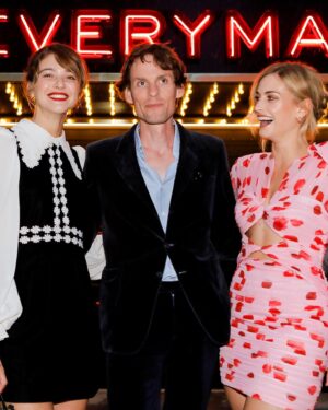 Emma Appleton Instagram - We were lucky enough to see LOLA at the @edfilmfest this week, a beautifully shot black and white film like no other. 

Wearing - @queensofarchive 
Bag - @lulu_guinness 
MUA - @laurengollanstudio 
Photo credit - Lloyd Smith