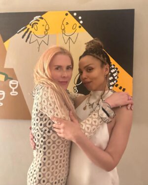 Emma Dabiri Instagram - I’m really bad at having parties for myself and generally prioritising celebrating special moments in my life. 

My birthday was approaching and I was stressing a bit about what to do. I was talking to my dear friend @robertdiament about it & as is so characteristic of his generosity he offered to host a birthday party for me in his beautiful home. 

I haven’t had a birthday party in 5 years and this was my first since leaving London… I was so touched my how many of my friends made the trip to the seaside to celebrate with me… the absolute icing on the cake was my gorgeous brilliant friend @fionaleahydesign offering to design a birthdayscape for me 🤯 I’ve been familiar with Fiona’s work for years and before I had ever met her was slightly obsessed with her ability to transform rooms into real life fairy tale scenes, the fact that she was also Irish was an additional bonus ! When I eventually met her IRL I also discovered that she was a top buzzer   the soundest of the sounders, beautiful, brilliant and kind. A real treasure! 

I love all of these people, so grateful to have you all in my life ! Anyone not pictured I’m so sorry, I don’t love you any less lol was having too much fun to take as many photos as I should, if you have any pls tag   also more pics of the table please 

Heart very full 😭

Thank you too to one of my favourite brands @oliviavonhalle for my beautiful birthday dress, I felt like a slinky minx in it hahaha 🤍🤍🤍