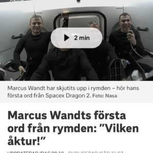 Emma Frans Instagram - Största som hänt sedan andra svensken i rymden