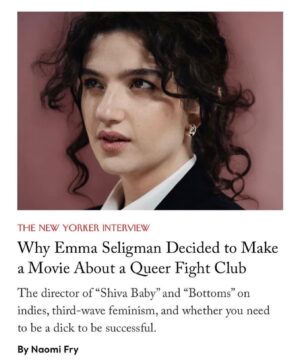Emma Seligman Instagram - Thank you @frynaomifry for such a thoughtful conversation in @newyorkermag ♥️ 📷 @courtsyy