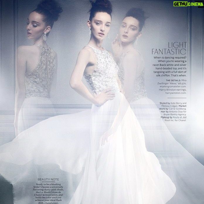 Emma Dumont Instagram - When that dress is so gorgeous that you dump the groom and marry yourself 💎💎💎 #bridal