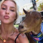 Emma Keitmann Instagram - My new friends from last year 🐐🩷 I want one now 🥹 (The last pictures are gifts 😂)