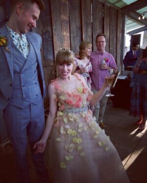 Emma Myles Instagram - We got married 4 years ago and I’ve been popping off ever since. Happy anniversary to my very patient, gentle, shy, funny, sweet, dorky, dreamboat of a husband. I love you the most Mr. Darcy.