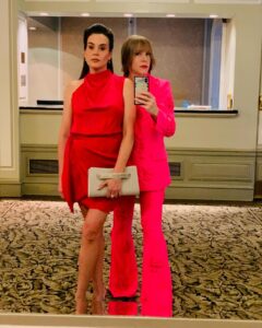 Emma Myles Instagram - Mom and Dad can’t come to the phone right now, they’re having a hot pink date night. Thank you as always @bcrfcure for such a beautiful and unforgettable evening, and for everything you do. *for those of you who don’t know BCRF in the only organization dedicated solely to funding breast cancer research, and that research has saved countless lives, including my mothers. We are all forever grateful!💗💗💗 #hotpinkparty