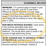 Emma Myles Instagram – Just so everyone knows, actors (and creatives in general) have not been entitled to ANY share of whatever revenue is generated from people watching our shows on streaming platforms. So all that #1 most watched show with hundreds of millions of streams means absolutely nothing for us financially. Sounds crazy right? To be on a show that was watched the world over and not see anything from those massive release dates? You would be correct in thinking that’s bonkers. Which is why it’s one of the biggest and most important points of our negotiation. And they won’t even entertain it with a counter. It’s almost as if agreeing to give us even .01% would expose just how much money they make from streaming views and we would finally have proof that they have been swindling us for the last 10 years. We cannot waver in this area. Also I’ve had a lot of people asking me about our seasonal salaries so the last slide is for the “you got paid really well upfront tho right?” crowd. @sagaftra #sagaftra #sagaftrastrike #sagaftrastrong #unionstrong