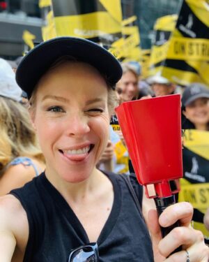 Emma Myles Instagram - All slides brought to you by yesterday’s march except for the last one which is obviously brought to you by my raging monthly flow. We’re still out here. We still have cowbells. We’re still not bending over. We won’t sit back and accept the unnecessary and forced notion that the job of an artist has no value or that it is soon to be obsolete. I can’t think of anything more depressing than a world without art.
