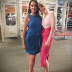 Emma Myles Instagram - *Possible ED trigger warning* Hi guys it’s me again coming in to blast your feed with some sweet & sour but back to sweet body feels. It was my dear Jenna’s birthday dinner last night. We spent the night before having too much fun at karaoke to take any pictures so we decided to remedy that after dinner. A beautiful dinner. Delicious. The people and the food. Of no planning to match on our own Jenna and I were both wearing dresses that had knots. We posed. I saw the picture and had a body dysmorphic flare up. The bump line and the shadowing made me hate my stomach. Made me hate that I didn’t turn the other way. Made me hate that I hadn’t leaned on my back foot to elongate my midsection to make myself look thinner…the way we were taught to do for red carpet photos. Yes, even though I’ve been in recovery for my disorder for over 2 years these thoughts still appear. Sometime so aggressively that I find myself mentally backsliding into the familiar territory of how I will make up for it. But not last night. I let the feeling in, I decided that the fun I was having would not be ruined by my brain and I let it go. This is progress. And it was progress that had been planted at the beginning of the night when our server came to take our order and a conversation started about “working it off” before we had even taken our first bites. I have been actively refusing this mentality ever since I began my recovery journey. Diet culture jargon and guidelines in general are something I have completely turned away from for the sake of my mental and physical health. So luckily, even before the picture was captured, I was already in the headspace of defiance for how we are made to prioritize being less than instead of just allowing ourselves to exist. I look at the picture now and know that my stomach looks like that because it’s really strong. And really healthy. And at my literal core there is power, even if the lighting sucks. I’m going to hold onto this power. I’m going to eat the food. And I’m going to enjoy my life instead of curling up in the delusions that we’ve been brainwashed to think are normal. That’s all. Ps go to @donangienyc it’s nuts. #eatingdisorderrecovery