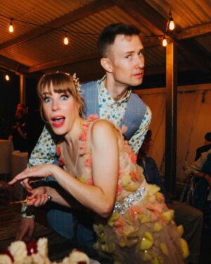 Emma Myles Instagram - We got married 4 years ago and I’ve been popping off ever since. Happy anniversary to my very patient, gentle, shy, funny, sweet, dorky, dreamboat of a husband. I love you the most Mr. Darcy.