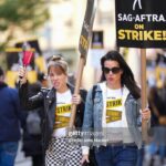 Emma Myles Instagram – Today was a wild turn out walking alongside our peers. Shout out to my bestie Jenna who looks exactly like Neve Campbell here, shout out to my face for summing up the vibe of how we all feel, and shout out to finally meeting my hero Radio Man. I can’t tell you how many times I’ve yelled “SCHOOL IS FOR FOOLS LOOK AT MEEEEE” out of context. It was a big day. The solidarity is unbelievably strong. I will always be proud to be an actor. And hopefully someday soon the studios will be proud to have us and give us a contract that reflects that. Until then, we’ll see you on the line.
📸 @gettyimages