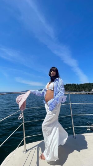 Emmalyn Estrada Instagram - Leo’s gonna be a little big sis 🤭 #pregnancyannouncement