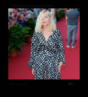 Emmanuelle Béart Instagram - @festivaldecabourg .. @lanvin 🤍Styled by @marie_soares  @orbis.media  @johnnollet  @christinalutzmakeup …