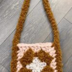 Emme Rylan Instagram - Playing with colors and texture. 🧶#crochet #crochetbag #crochetersofinstagram #grannysquare @lionbrandyarn #ilikebigyarn