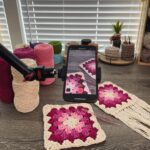 Emme Rylan Instagram - Filming tutorials all day! These colors are pure happiness! #spring #crochet