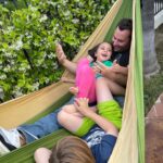 Emme Rylan Instagram - Did @dmoney596 fall out of this hammock when he first tried to get in it? 😂Yes, yes he did. But they cute so it was worth it, right babe?