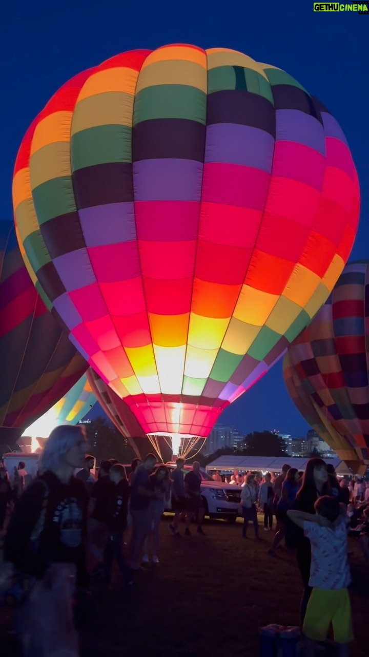 Emme Rylan Instagram - The Balloon Glow was amazing! @forestparkforever @greatforestparkballoonrace