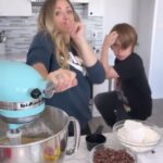 Emme Rylan Instagram - How we bake cookies. ⠀ ⠀ (We used a @cookiesandcups recipe this weekend.) #cookingwithkids #cookies
