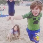 Emme Rylan Instagram - Happy Father's Day, @dmoney596! We love you soooooo much and are incredibly grateful for all that you do! Today was simply the best day. All three kids allowed you to bury them in the sand—on the same day! 🤯 Now, I don't want to lay it on too thick, but today I took your debit card to Target, held it in my hand without a wallet, and DID NOT lose it!! YOU'RE WELCOME! I know, I can't believe it either! 😘 #perfectday #happyfathersday