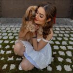 Emmy Perry Instagram - Today, on #adoptashelterpet day, I’m celebrating with my sweet rescue pup—who, in truth, rescued me. His unconditional love lifts me up during my lowest moments, and his joyful presence brings light into my darkest days. He’s not just a pet; he’s a radiant source of endless love and happiness. Adopting him wasn’t just saving a life; it was gaining a best friend. ❤️❤️❤️❤️