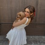Emmy Perry Instagram - Today, on #adoptashelterpet day, I’m celebrating with my sweet rescue pup—who, in truth, rescued me. His unconditional love lifts me up during my lowest moments, and his joyful presence brings light into my darkest days. He’s not just a pet; he’s a radiant source of endless love and happiness. Adopting him wasn’t just saving a life; it was gaining a best friend. ❤️❤️❤️❤️