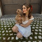 Emmy Perry Instagram - Today, on #adoptashelterpet day, I’m celebrating with my sweet rescue pup—who, in truth, rescued me. His unconditional love lifts me up during my lowest moments, and his joyful presence brings light into my darkest days. He’s not just a pet; he’s a radiant source of endless love and happiness. Adopting him wasn’t just saving a life; it was gaining a best friend. ❤️❤️❤️❤️