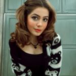 Emmy Perry Instagram - 🖤violets for roses🖤 . . . . . . . . . . . . . . . . #lanadelrey #explore #explorepage #coquette #ootd #makeup #vintage #retro #fashion