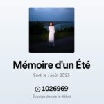 Enola Cosnier Instagram – Quand on me dit que « Mémoire d’un Été » a dépassé le million de streams 😎
Plus d’1 Million d’écoutes sur Spotify pour mon premier EP, en full indé…merci du fond du cœur ! Merci de me faire sentir comme une ✨SSssstttTtaaaARrrrrrr ✨
PS : On travaille dur sur les prochaines chansons 🏃🏻♀️🏃🏻♀️🏃🏻♀️