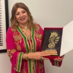 Entesar Instagram - سعدت بوجودي وتكريمي في المهرجان الدولي للفيلم بالحسيمة، وسط أهلي وأخوتي وأصدقائي في الدولة الشقيقة العزيزة المغرب 🇲🇦 ونتمني ان نراكم مجددا في اقرب وقت ممكن ❤️