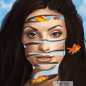 Erica Cerra Instagram - @spectralstories thank you for this beautiful painting of me.. How lucky am I to be someone’s inspiration for art. 
#honored 
#beccapramheda 
#Alie 
#the100 
#missdeluca 
#deadlyclass 
#dumah
#supernatural 
#thankyoufans