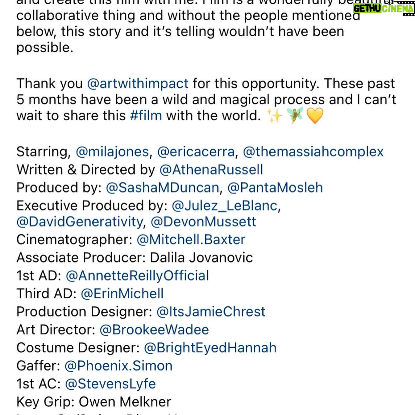 Erica Cerra - 1.6K Likes - Thank you so much @athenarussell for wanting me to be a part of this beautiful #kismet experience. “Once Upon A Time”
#onceuponatime
#microshort
@athenarussell
@_milajones_
@themassiahcomplex
@artwithimpact
♥️