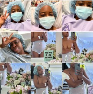 Erica Chidi Cohen Instagram - it's been three weeks since my abdominal myomectomy. my team at @uclahealth took amazing care of me and i don't take that for granted, especially as a black woman. they removed 23 fibroids of every shape and size. ⚠️content warning⚠️ if you're not squeamish—swipe through for a closer look. all together my fibroids weighed around 500 grams—approximately the weight of a six-month old fetus. 

recovery has been hard. instead of pushing through the pain, i've had to slow down and listen to my body literally demand that i do less. it's been uncomfortable to surrender and face how attached i am to being productive. i've had to rediscover my value outside of the framework of achievement. this forced stillness will be one of my greatest teachers. it's a portal for deep bodily and psychic change—a chance to see everything differently. more on the surgery and recovery process as i continue to heal but today i'm joyful, fibroid-free and finally back at home in my body. #itsallinmygut