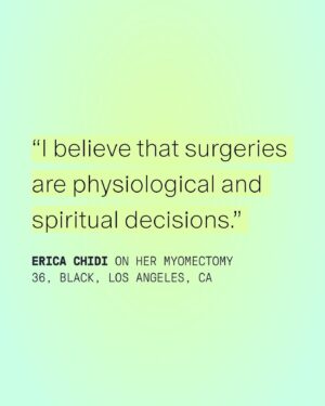 Erica Chidi Cohen Instagram - here’s my body a few days before my surgery, and here’s my body two weeks after all 23 fibroids were removed. i still can’t believe i lived like that for over two years, carrying around the weight of a six-month pregnancy.

what i’ve never shared is how rigoiously i prepared for this surgery. from advocating for the right post-surgery pain control, to the foods i ate for healing, to all the bio-hacking and the extreme rest i forced myself into. recovering from my myomectomy was one of the hardest things i’ve ever done, but it was absolutely worth it. to listen to my whole story, download @learnwithloom today–it's free. 🎧🌸