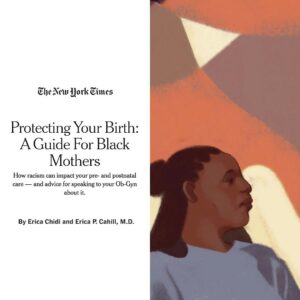 Erica Chidi Cohen Instagram - pitched this to @ntytimes last summer because i was broken. broken by the statistics. broken by lack of care for us. broken by my countless conversations with black women about their fear of dying at the birth of their child. 

but my brokenness also held strength. enough to reach out to my friend and @loomhq advisor @drericacahill to write something i couldn't find anywhere: an actionable and compassionate tool that centered black pregnant women needs and mobilized care providers to directly acknowledge medical racism. this guide is not perfect but it's a start and i hope more tools and research will flow from it.

the key to this guide are the antiracist prenatal and postpartum care preferences i conceptualized and then co-created with @drericacahill for @loomhq. we built them to hopefully lessen the burden for black women and build the groundwork these difficult but potentially life-saving conversations. the preferences are linked at the end of the guide and can be found at them at the link in the @loomhq bio.

thank you to: @lorettajross   @artivistmonicaraye of @sistersong_woc for your groundbreaking reproductive justice work which anchored this guide and deeply informs my work at @loomhq and how we're building our platform. to @resmaamenakem for his incredible book and somatic approach to racial trauma, your push to “operationalize” helped me build the framework for this guide. to @adjo_gold and @blackmamasmatter, for reading multiple drafts of this guide and providing incredible insights. you made this guide better. lastly, thank you @jessgrosewrites for accepting my pitch within five minutes of me sending it over last june, long before the world changed forever. 

share this article and these preferences far and wide. feedback is welcome. we must come together to protect black birth, black women and black families. 🙏🏾✊🏾✌🏾#trustblackwomen #protectblackwomen