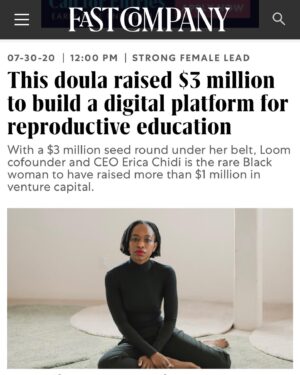 Erica Chidi Cohen Instagram - 0.06% of venture dollars go to black female ceo's. as of november 2017, there were just 34 black female founders who had raised more than $1 million. i’m number 35.

if i had known these exact statistics when my friend and mentor @katkale of @ritual encouraged me to raise venture, i probably wouldn't have jumped in. not because i thought i'd fail but as a trauma survivor, deeper exposure to a system that didn’t want black women was something i didn't need. but instead i pressed on with the support of my co-founder and impact chief @quinnlundbreg and our amazing @loomhq team. we made it happen.

@loomhq is about expansion, empathy and wellbeing. we’re building a world where women can understand and thrive in their bodies at every stage of their lives. health education is an underutilized healthcare intervention. when it's offered with compassion and intelligence it can change a woman's entire life for the better. i'm deeply grateful to our investors who believed in our value proposition and jumped in before covid19 and the murders of breonna, nina and george changed our world forever. @jillieruth and @slowventures thank you leading our round and to @precursorvc @moxxieventures and #gsvventures for following on.

no-one has clarity on what the next few years will look like but i’m certain that self-knowledge, self-compassion, collective empathy and our health will be at the forefront. i’m thrilled that @loomhq will be a part of this new paradigm. our new site and look is live today. it's a whole vibe, thanks to the magic from the women at @roandcostudio and @wallforapricots ✨

to the black women reading this, if you have a dream keep pushing. give it time, create community around it, be gentle on yourself and don't give up. there is room at the table for you and i’m working to make more. trust. 💪🏾

lastly thank you to @pavsmo for writing this article. it felt special to tell my story to a brown girl whose parents, like mine came to this country for a better life. 🙏🏾