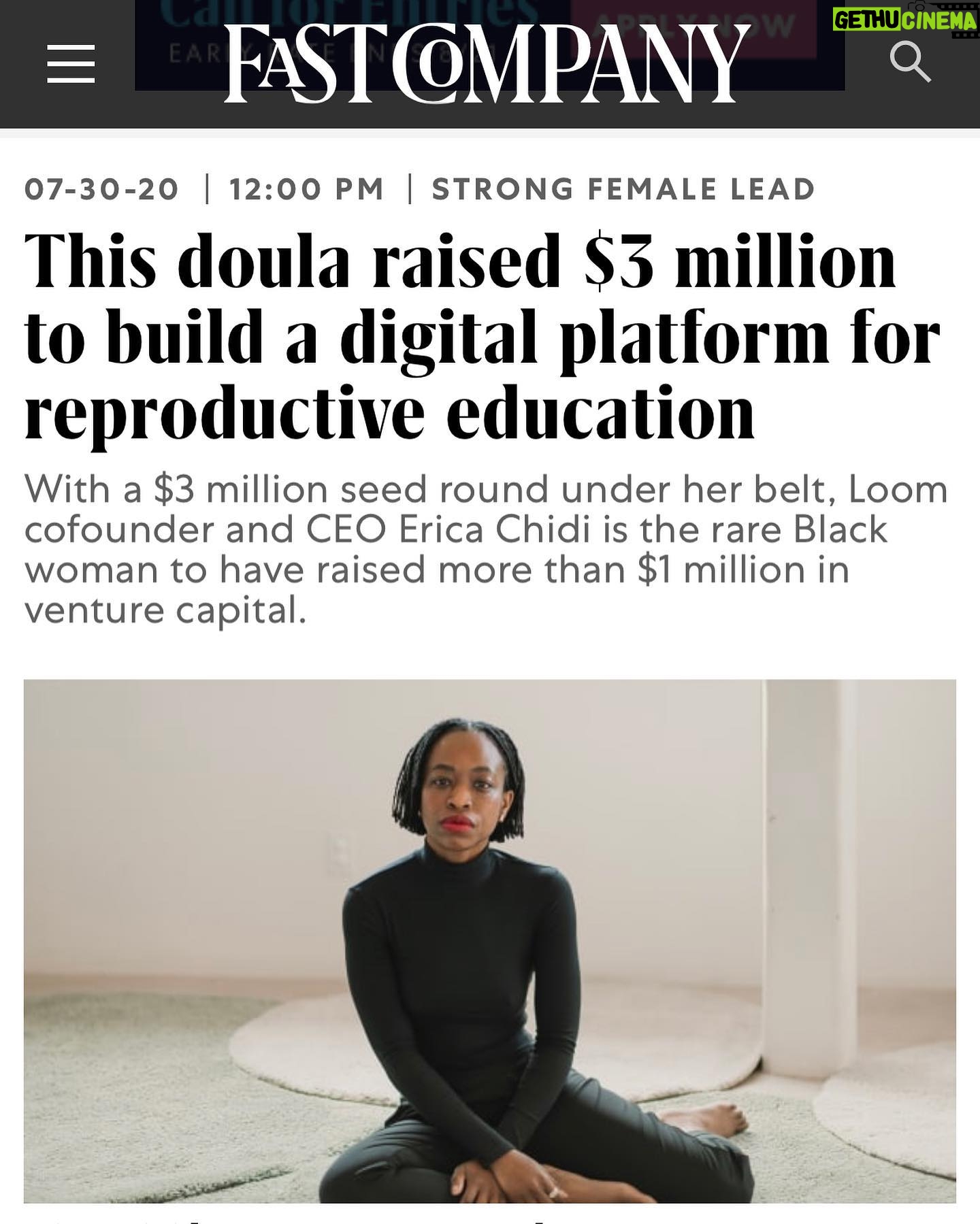 Erica Chidi Cohen - 20.8K Likes - 0.06% of venture dollars go to black female ceo's. as of november 2017, there were just 34 black female founders who had raised more than $1 million. i’m number 35.
if i had known these exact statistics when my friend and mentor @katkale of @ritual encouraged me to raise venture, i probably wouldn't have jumped in. not because i thought i'd fail but as a trauma survivor, deeper exposure to a system that didn’t want black women was something i didn't need. but instead i pressed on with the support of my co-founder and impact chief @quinnlundbreg and our amazing @loomhq team. we made it happen.
@loomhq is about expansion, empathy and wellbeing. we’re building a world where women can understand and thrive in their bodies at every stage of their lives. health education is an underutilized healthcare intervention. when it's offered with compassion and intelligence it can change a woman's entire life for the better. i'm deeply grateful to our investors who believed in our value proposition and jumped in before covid19 and the murders of breonna, nina and george changed our world forever. @jillieruth and @slowventures thank you leading our round and to @precursorvc @moxxieventures and #gsvventures for following on.
no-one has clarity on what the next few years will look like but i’m certain that self-knowledge, self-compassion, collective empathy and our health will be at the forefront. i’m thrilled that @loomhq will be a part of this new paradigm. our new site and look is live today. it's a whole vibe, thanks to the magic from the women at @roandcostudio and @wallforapricots ✨
to the black women reading this, if you have a dream keep pushing. give it time, create community around it, be gentle on yourself and don't give up. there is room at the table for you and i’m working to make more. trust. 💪🏾
lastly thank you to @pavsmo for writing this article. it felt special to tell my story to a brown girl whose parents, like mine came to this country for a better life. 🙏🏾