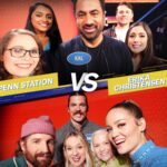 Erika Christensen Instagram - Tonight’s the night! Please enjoy the ridiculousness of @familyfeudabc 😆 8/7c on @abcnetwork Team Christensen vs. @kalpenn’s “Penn Station” 💪🏼 💪🏼 🧠