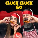 Erika Packard Instagram - WINNER WINNER__________ DINNER ! Blind fold taste wars with the crunchcult and flavourful ! @nashvillefriedchickenofficial Team @erikapackard VS Team @headbangereats 😈 @zkalra @kalradd @nashvillefriedchickenofficial #NFC #NFCInMumbai #NFCMumbai #GetMessy #CluckingGood #CrunchCult #freshlyfried