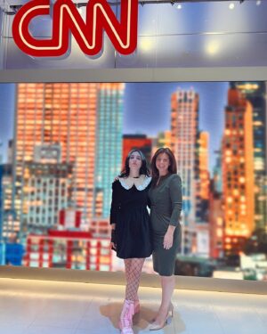 Erin Burnett Instagram - On this International Women’s Day, Erin was joined by Russian activist and creator of Pussy Riot, Nadya Tolokonnikova, who was jailed for 21 months in Russia for criticizing Putin. 

@nadyariot @pussyriot 
#internationalwomensday #cnn