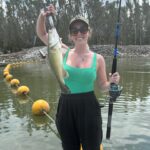 Erin Barnett Instagram - Getting better each year! 🎣 my fishing attire could do with an upgrade though 😅 #yarrawonga #yarrawongamulwala #fishing #fishingbeauty
