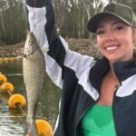 Erin Barnett Instagram - Getting better each year! 🎣 my fishing attire could do with an upgrade though 😅 #yarrawonga #yarrawongamulwala #fishing #fishingbeauty
